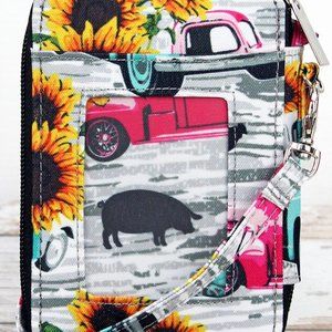 Sunflower Harvest Wristlet